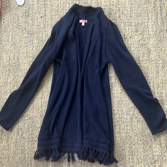 Lilly Pulitzer Navy Cardigan - Picture 1 of 4